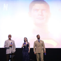 Elenco de Superman no Rio de Janeiro durante evento no Cine Odeon